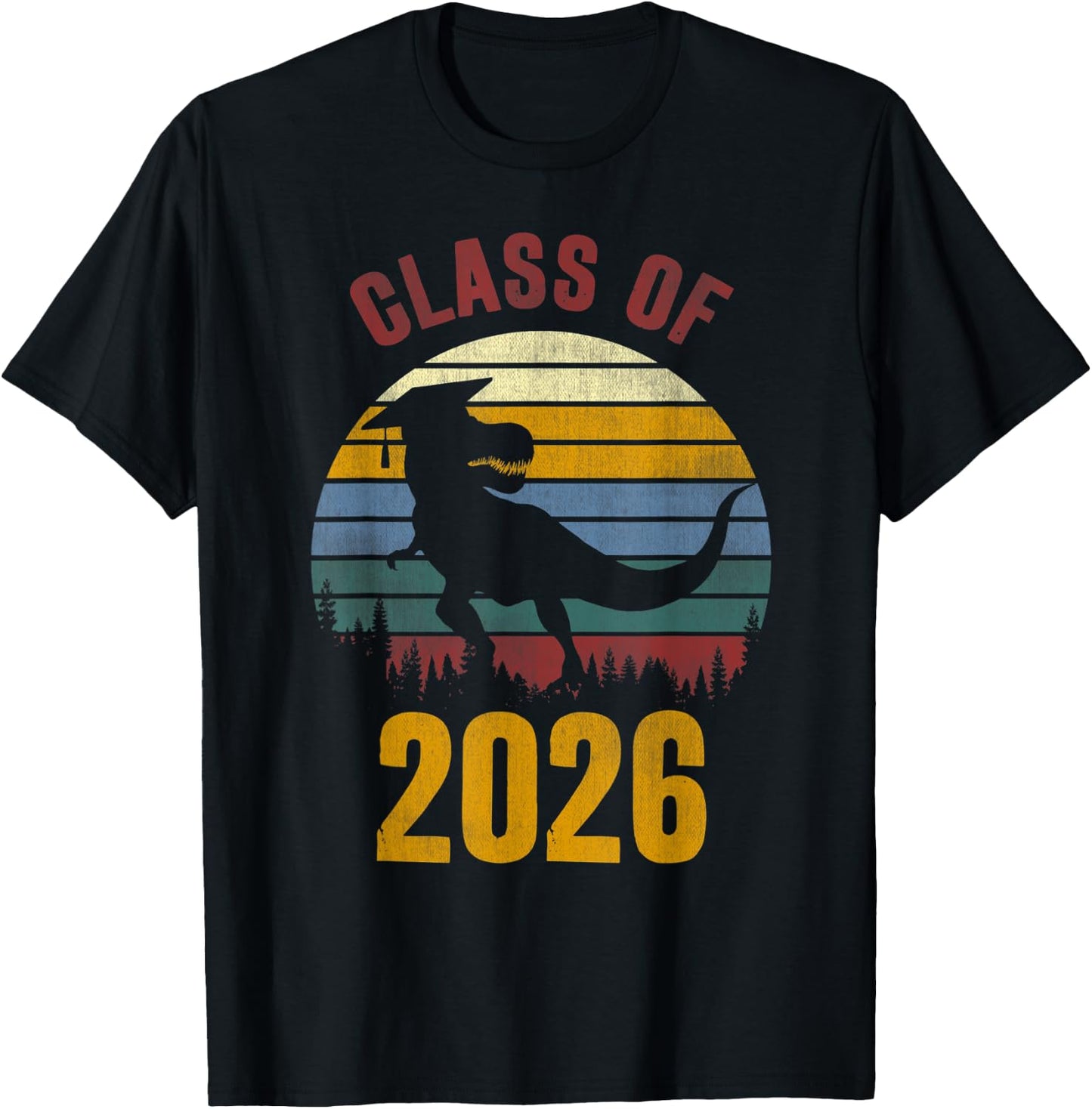 Dinosaur Class Of 2026 First Day 7th Grade Boys Kids Gift T-Shirt - T-Shirt | Black