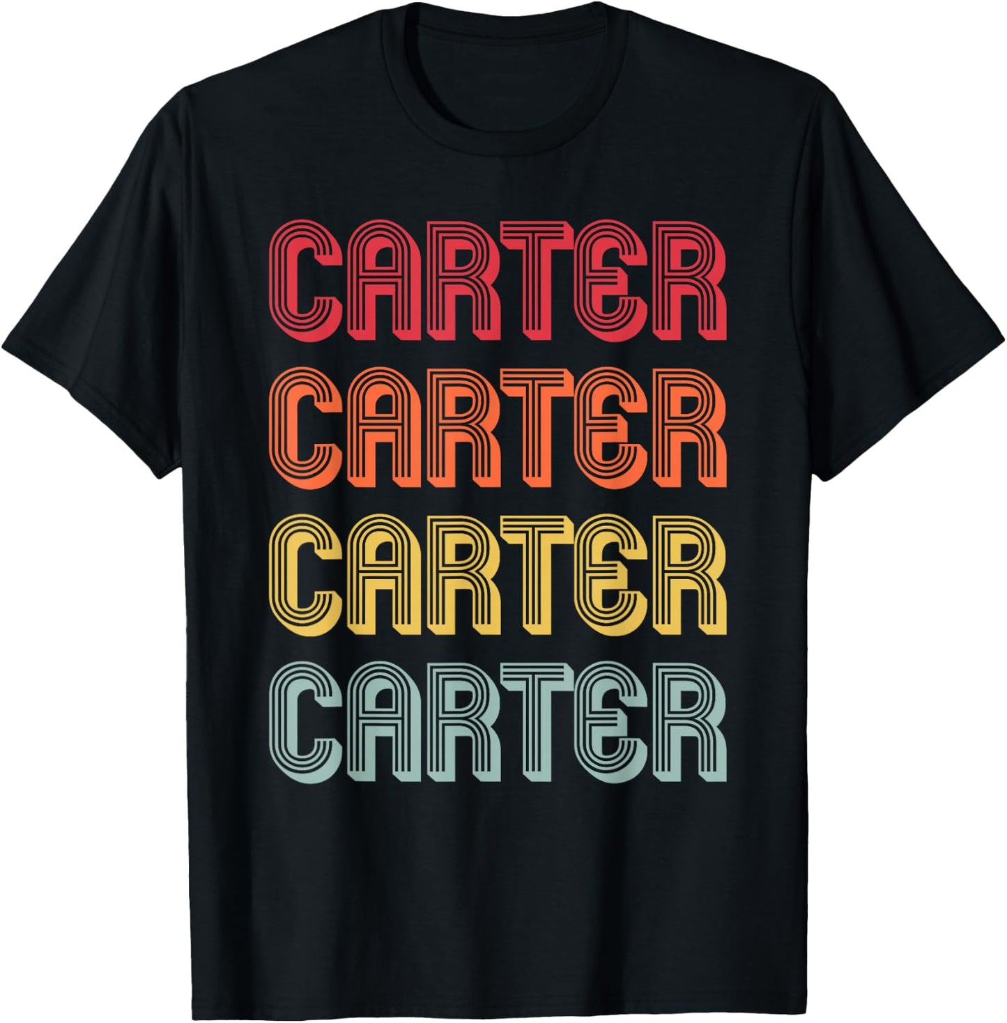 CARTER Gift Name Personalized Funny Retro Vintage Birthday T-Shirt - T-Shirt | Black