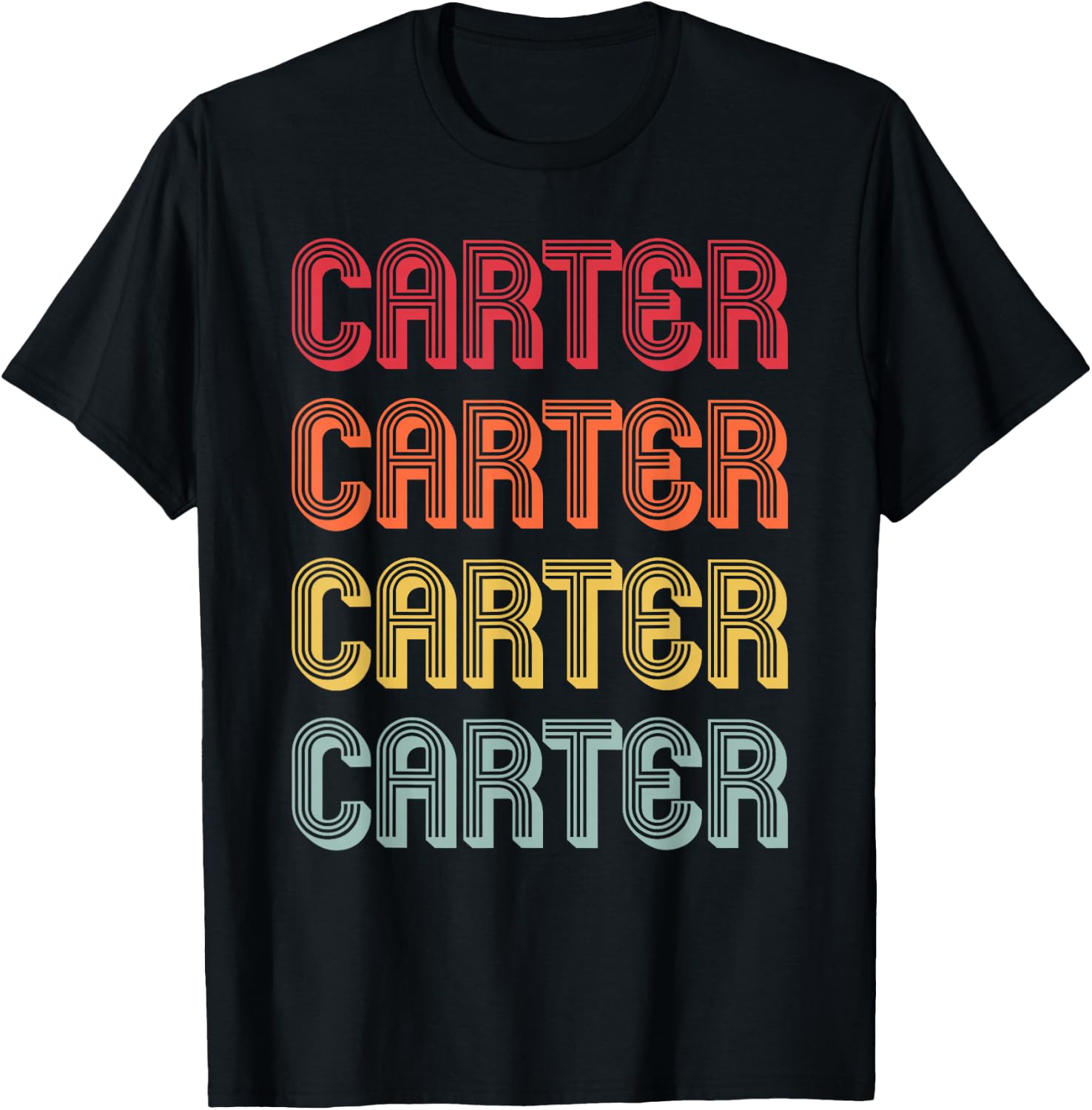 CARTER Gift Name Personalized Funny Retro Vintage Birthday T-Shirt - T-Shirt | Black