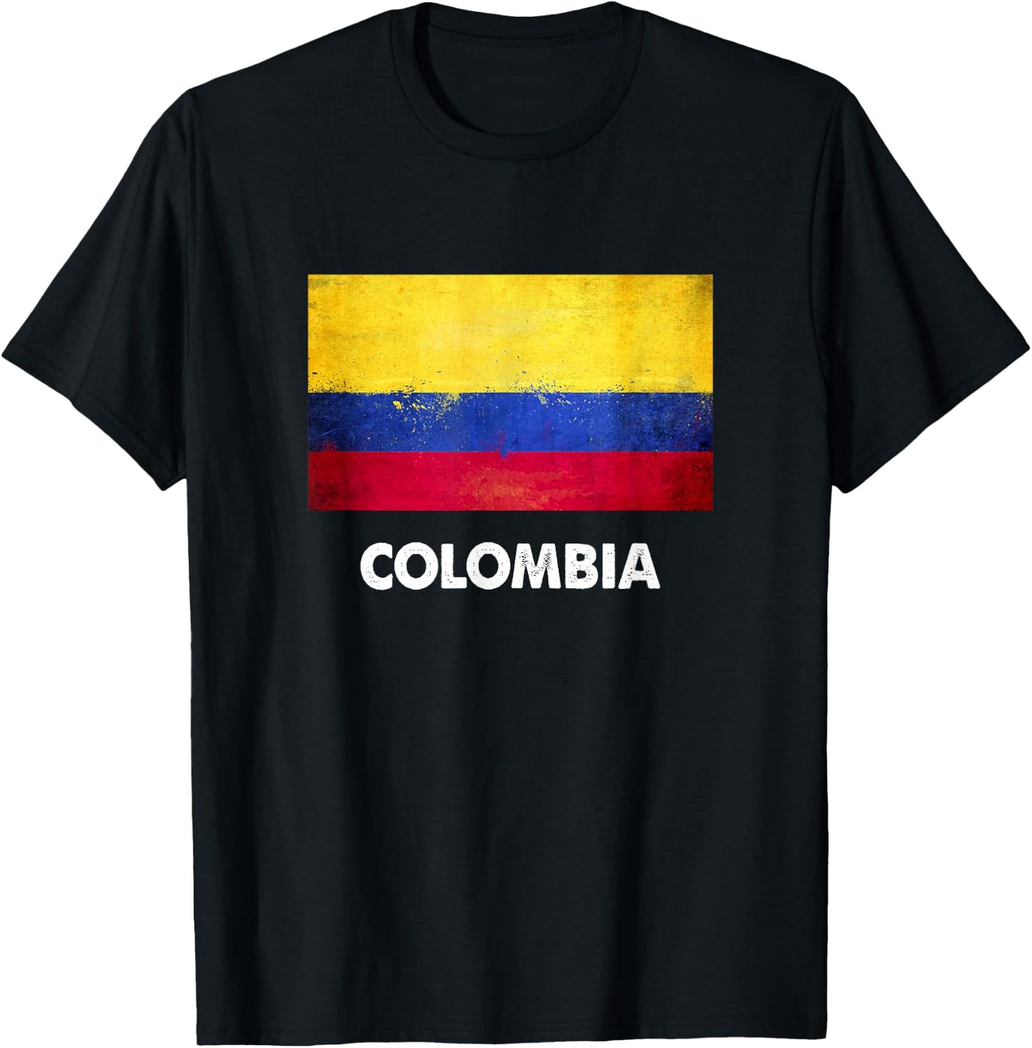 Colombia Flag Shirt | Colombian T-Shirt - T-Shirt | Black