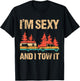I'm Sexy and I Tow It Bigfoot Camp Trees Hike Hiking Camping T-Shirt - T-Shirt | Black
