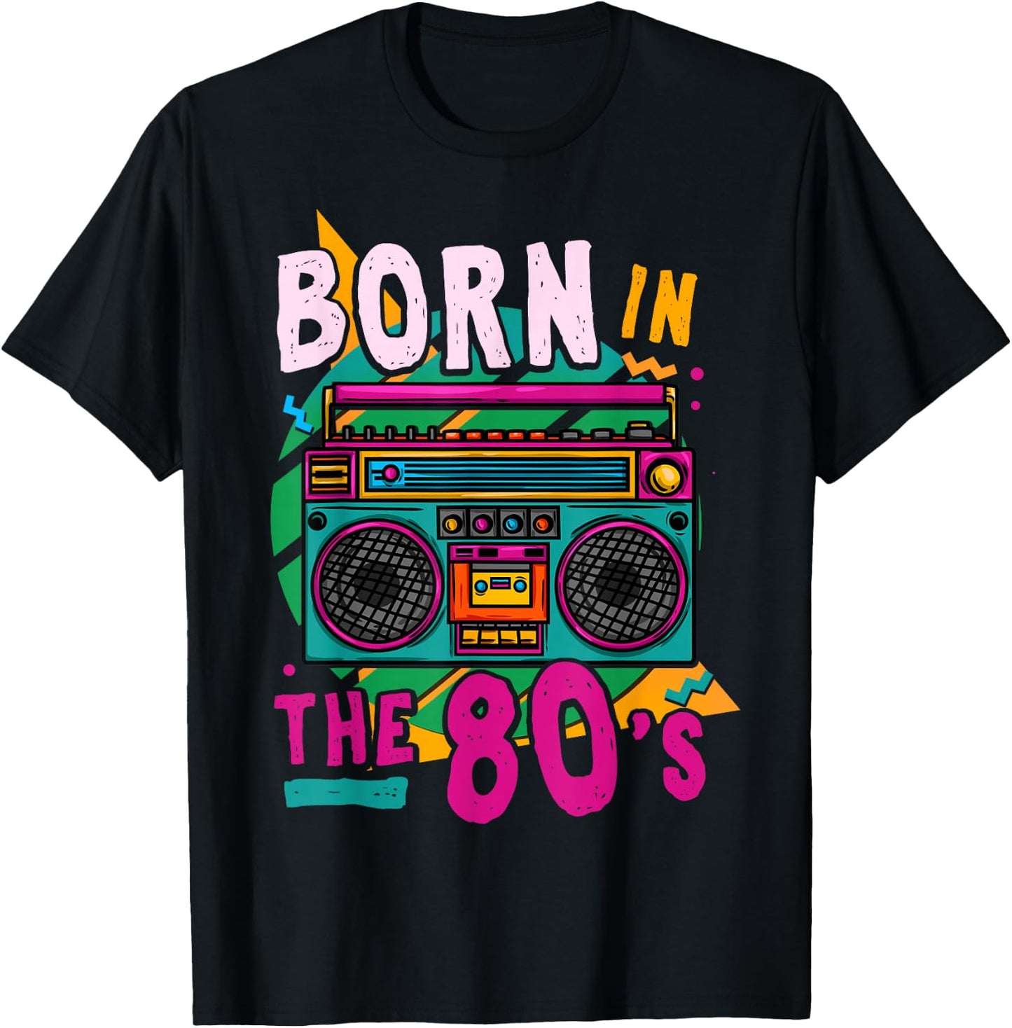 1980 80s 80s Birthday Retro T-Shirt - T-Shirt | Black
