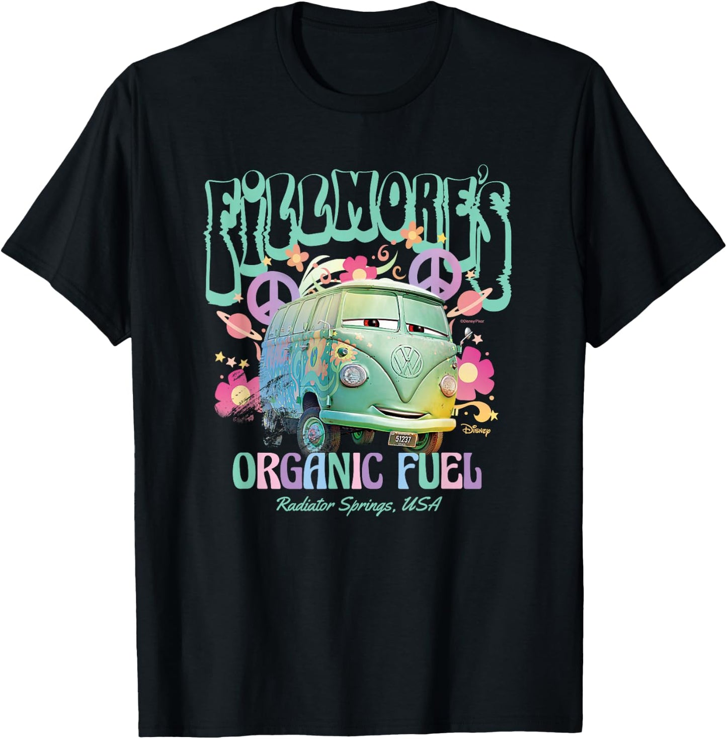 Cars Fillmores Organic Fuel T-Shirt - T-Shirt | Black