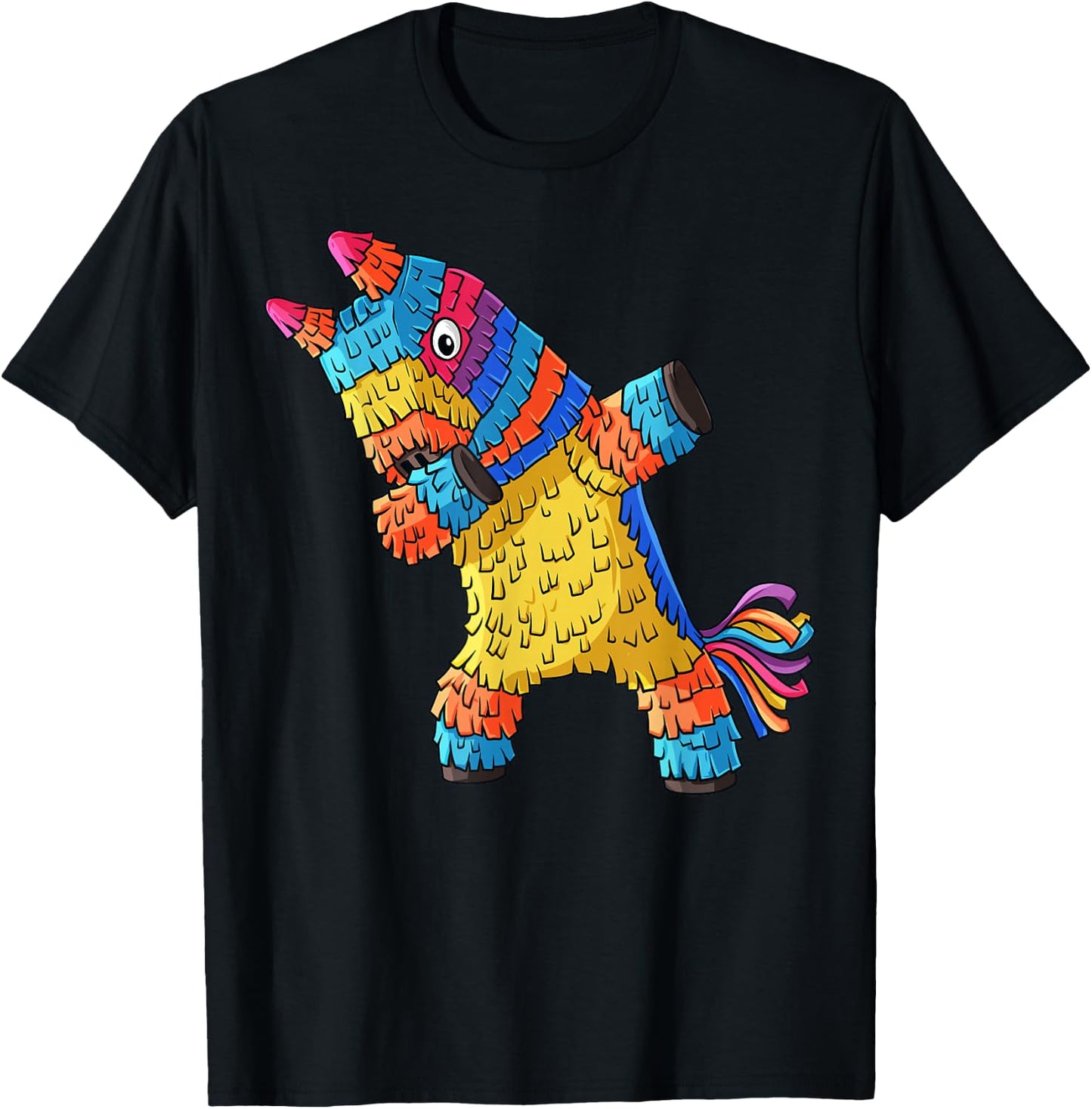 Cinco de Mayo Dabbing Donkey Pinata Funny Mexican Dab T-Shirt - T-Shirt | Black