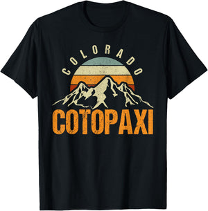 Colorado Cotopaxi Vintage Mountains Hiking Wildlife Colorado T-Shirt - T-Shirt | Black