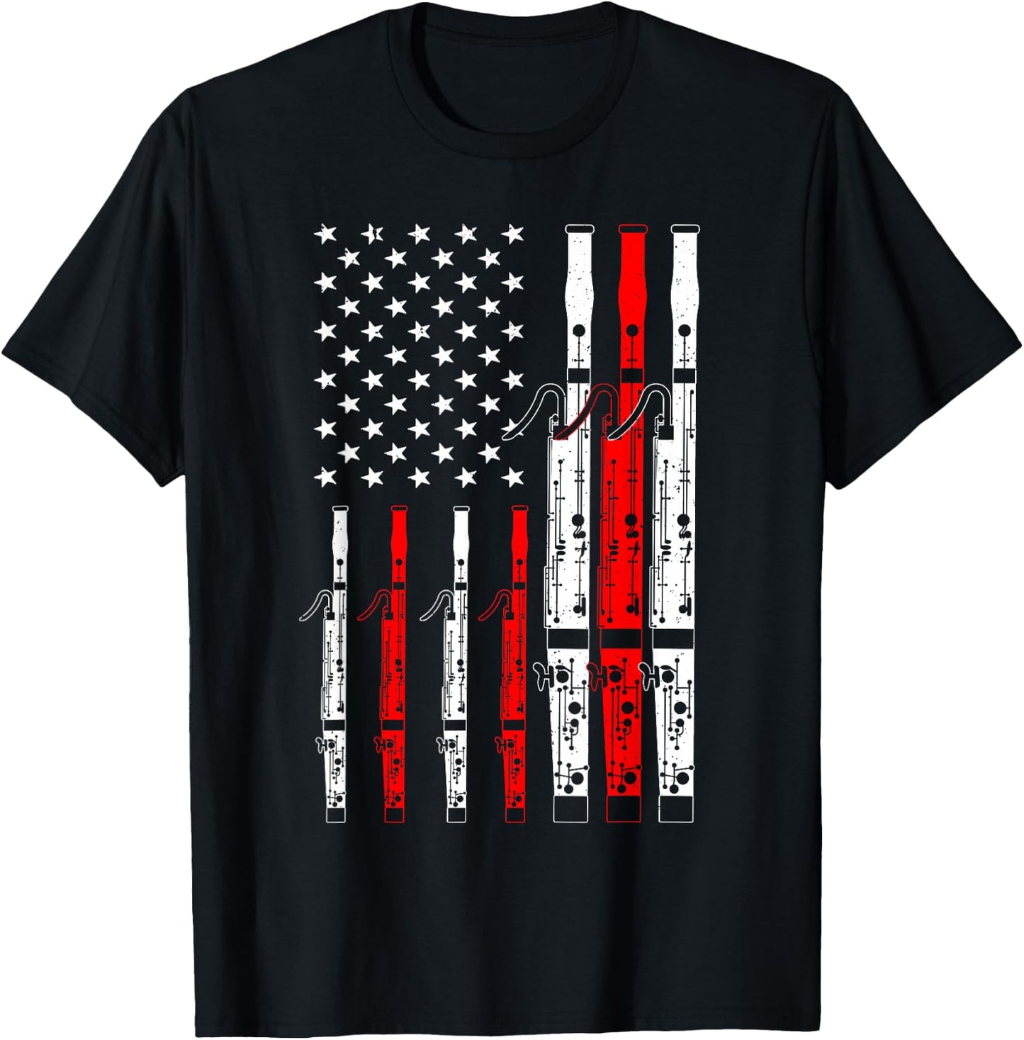 Bassoon Art Women Bassoon Player Bassoonist Lovers T-Shirt - T-Shirt | Black