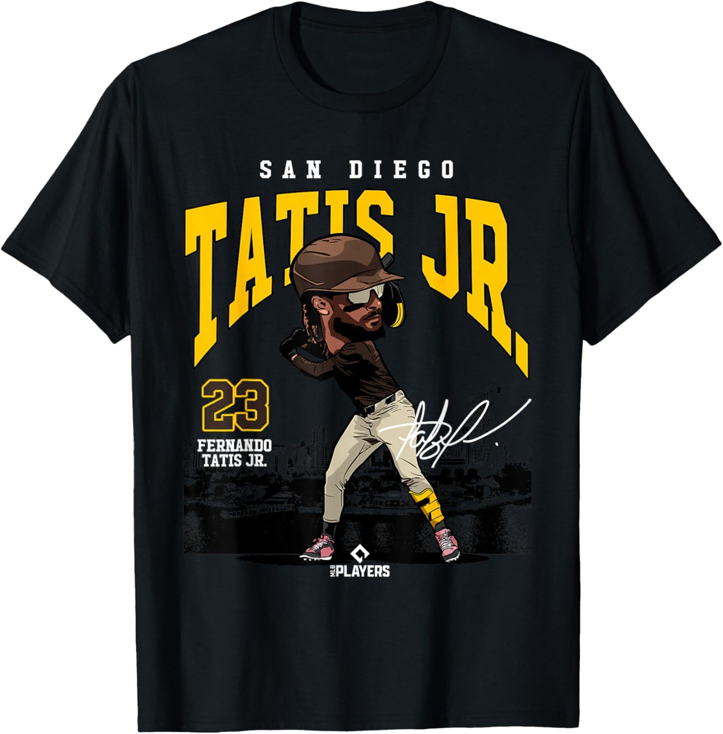 Fernando Tatis Jr | San Diego MLB Player League | MLBTAT4039 T-Shirt - T-Shirt | Black