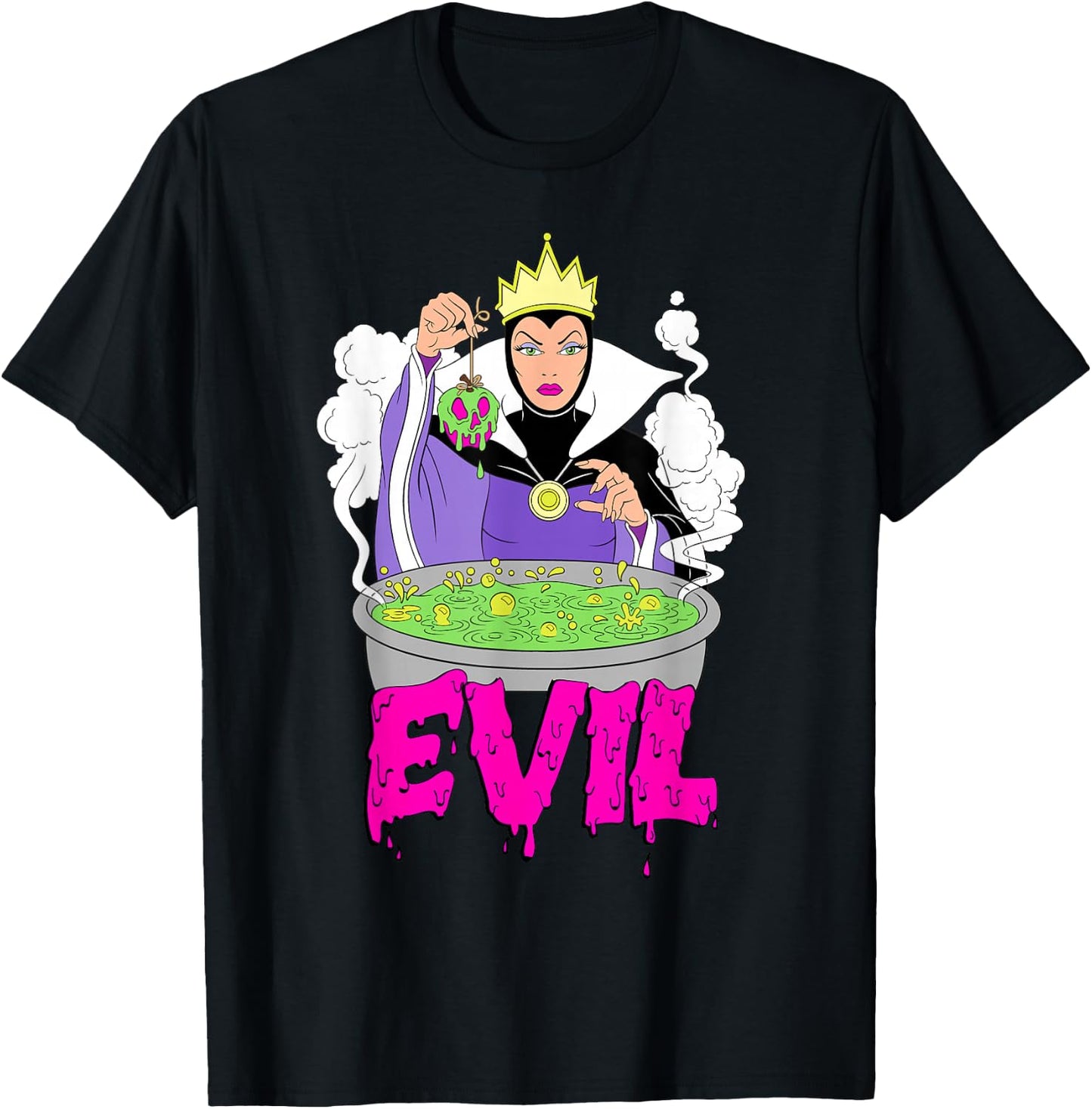 Disney Villains Evil Queen Grime Art T-Shirt - T-Shirt | Black