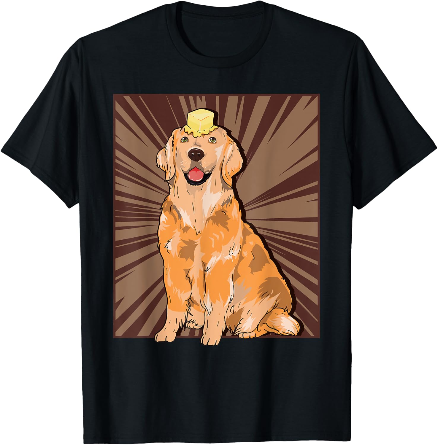 Butter Dog Meme Cute Golden Retriever Dank Meme T-Shirt - T-Shirt | Black