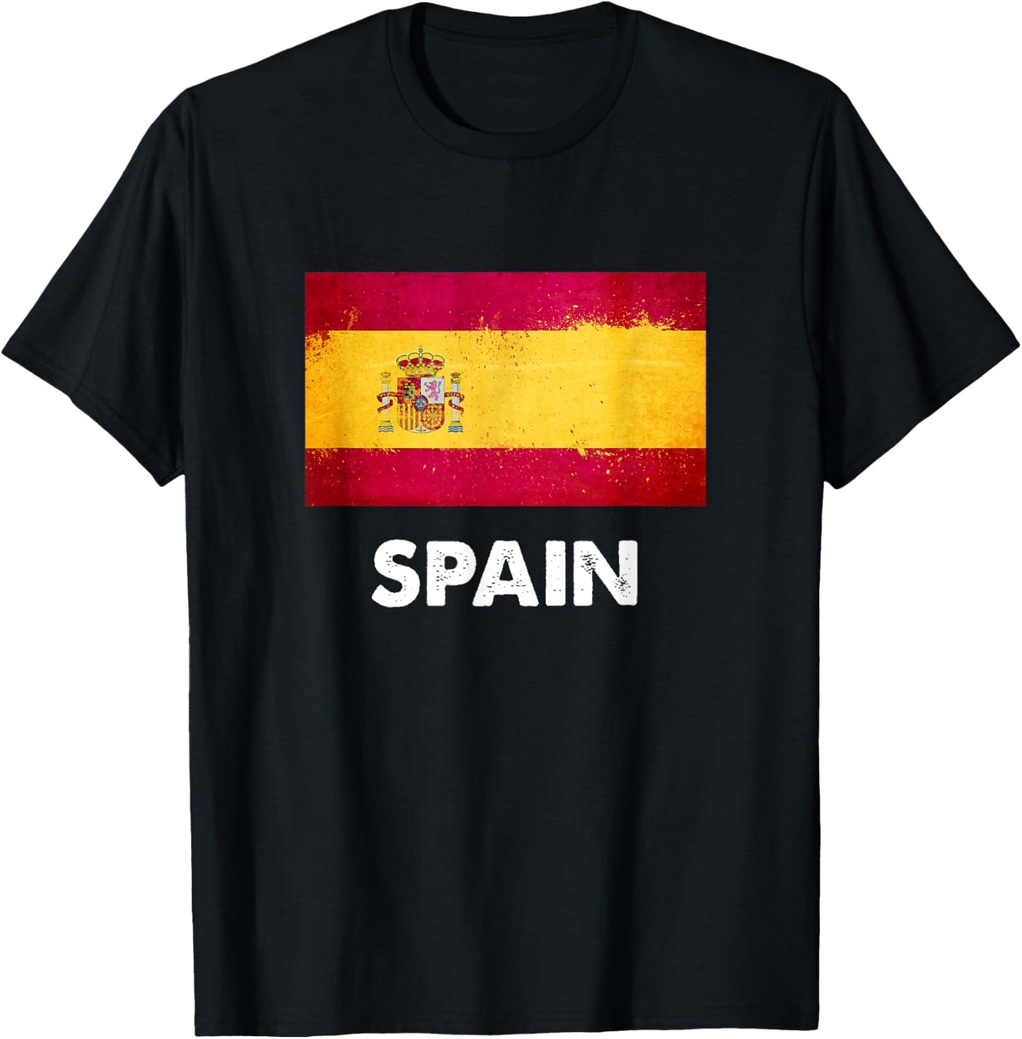 Spain Flag Jersey | Spaniard T-Shirt - T-Shirt | Black