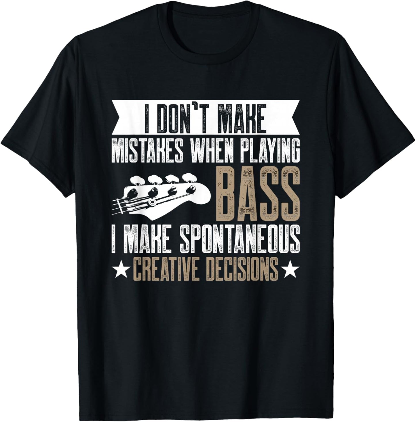 Bass Guitars Vintage Guitarist Guitar Player Gift T-Shirt - T-Shirt | Black