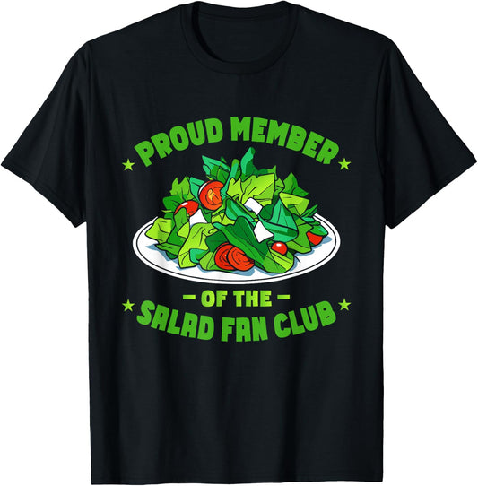 Funny Salad Healthy Food T-Shirt - T-Shirt | Black