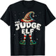 I'm The Judge Elf Family Matching Group Christmas T-Shirt - T-Shirt | Black