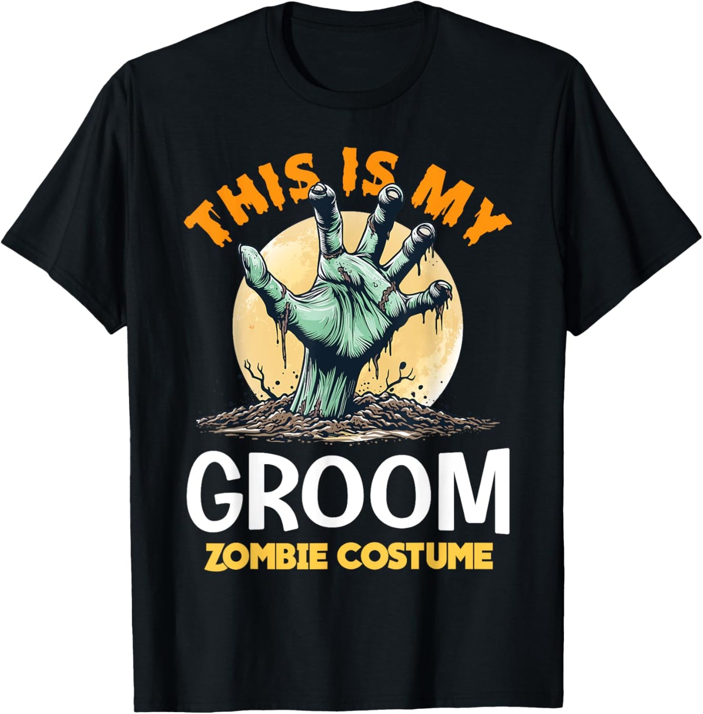 Groom Halloween Zombie Matching Costume T-Shirt - T-Shirt | Black