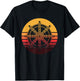 Retro Dharmachakra Hindu Sanskrit Buddhist Dharma Wheel T-Shirt - T-Shirt | Black