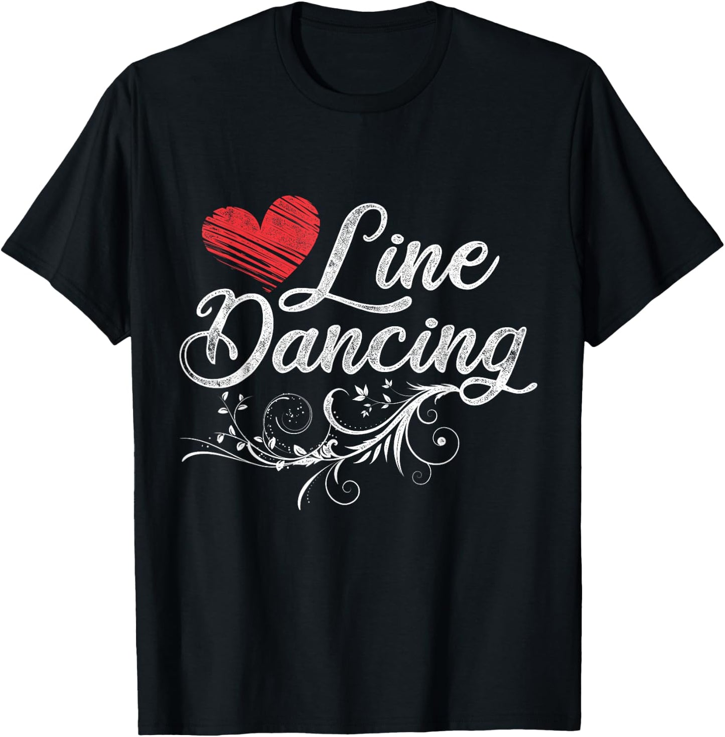Line Dancing Line Dance T-Shirt - T-Shirt | Black