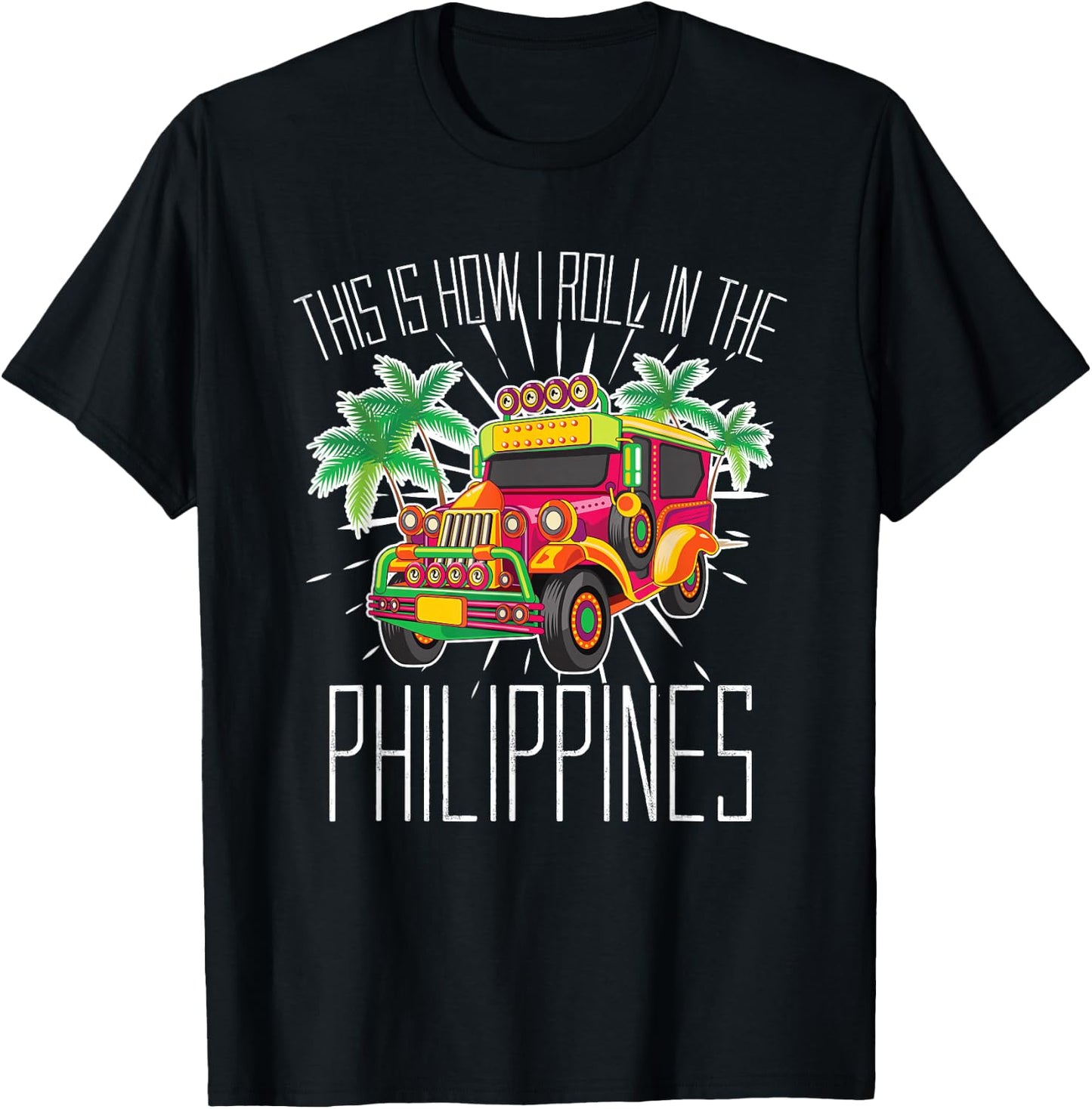 Summer Car Holiday Manila Asia Philippines T-Shirt - T-Shirt | Black
