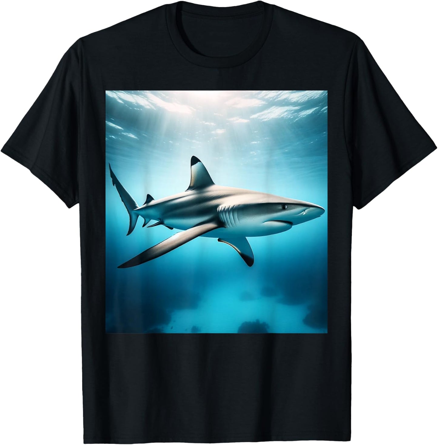 Blacktip Reef Shark Pacific Ocean T-Shirt - T-Shirt | Black