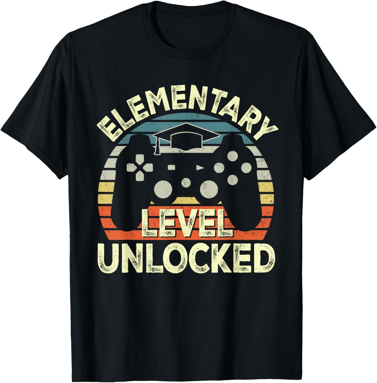 Elementary Level Unlocked Video Game Back to School Boys T-Shirt - T-Shirt | Black