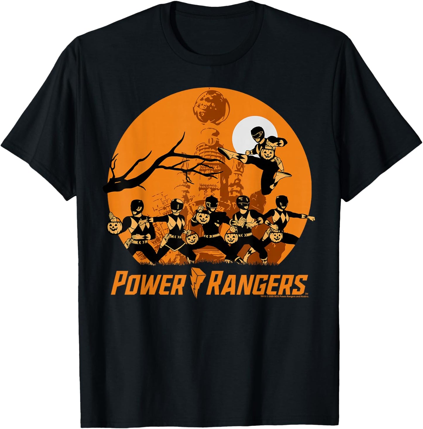 Power Rangers Halloween Haunt T-Shirt - T-Shirt | Black