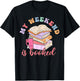 Retro Groovy My Weekend Is Booked T-Shirt - T-Shirt | Black
