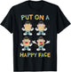 Mr. Potato Head Put On A Happy Face T-Shirt - T-Shirt | Black