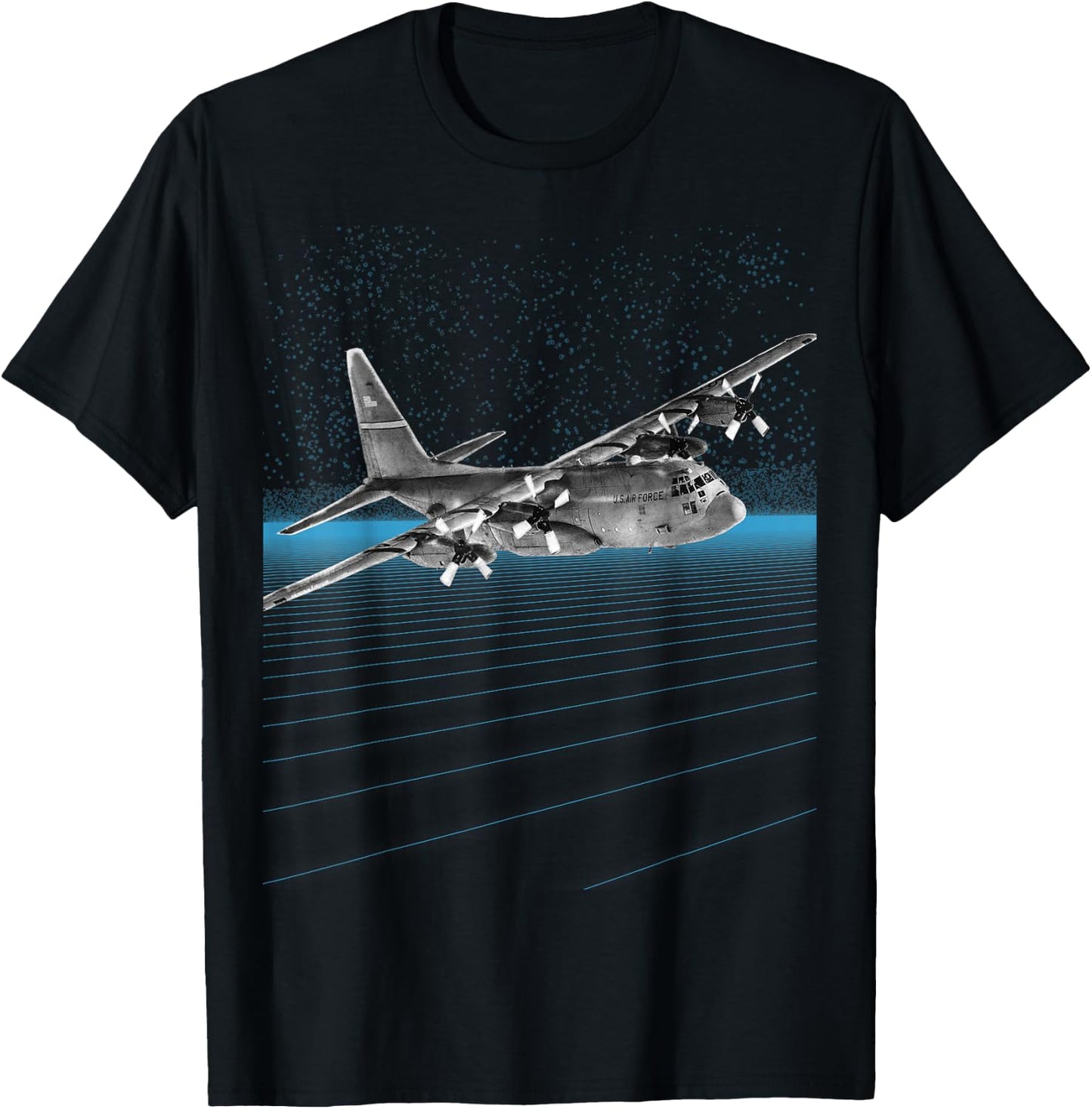 C-130 Hercules - Collectable Military T-Shirt - T-Shirt | Black