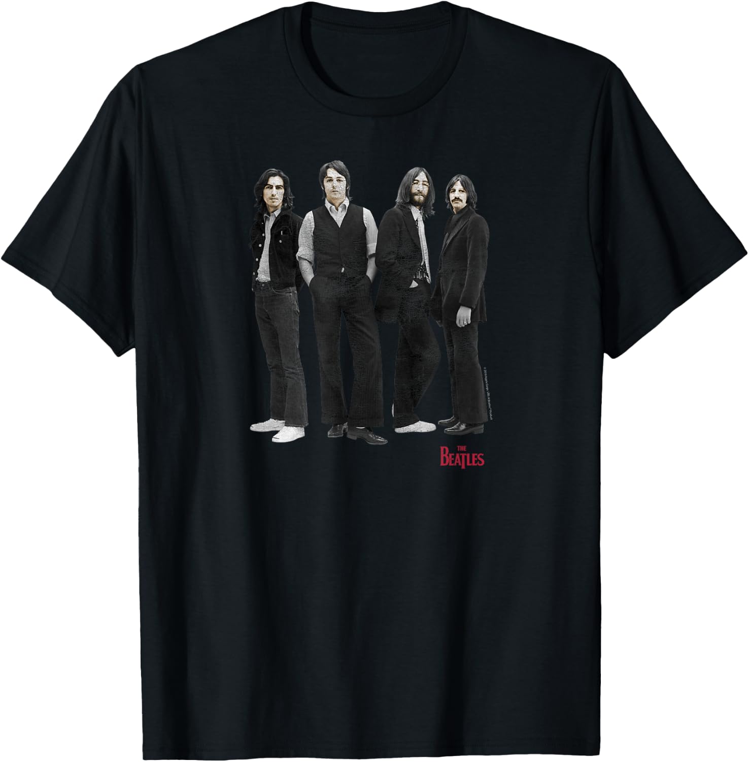 The Beatles The Fab Four T-Shirt - T-Shirt | Black