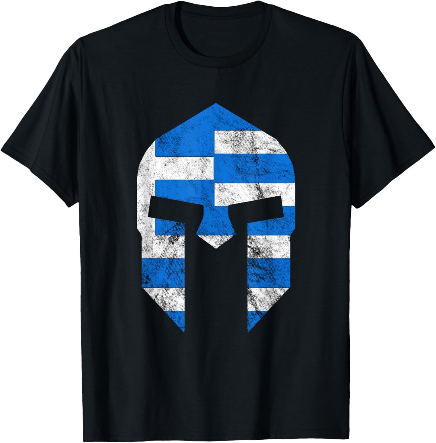 Greek Gladiators Spartan Helmet Greece Sparta T-Shirt - T-Shirt | Black
