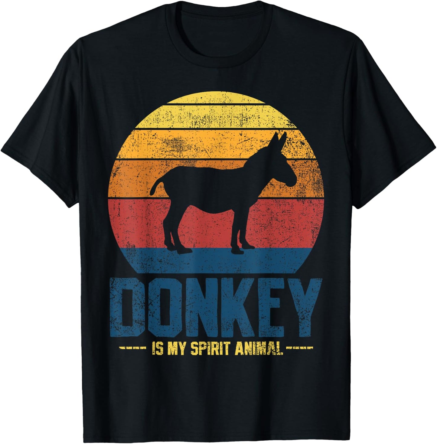 Donkey Farmer Vintage T-Shirt - T-Shirt | Black