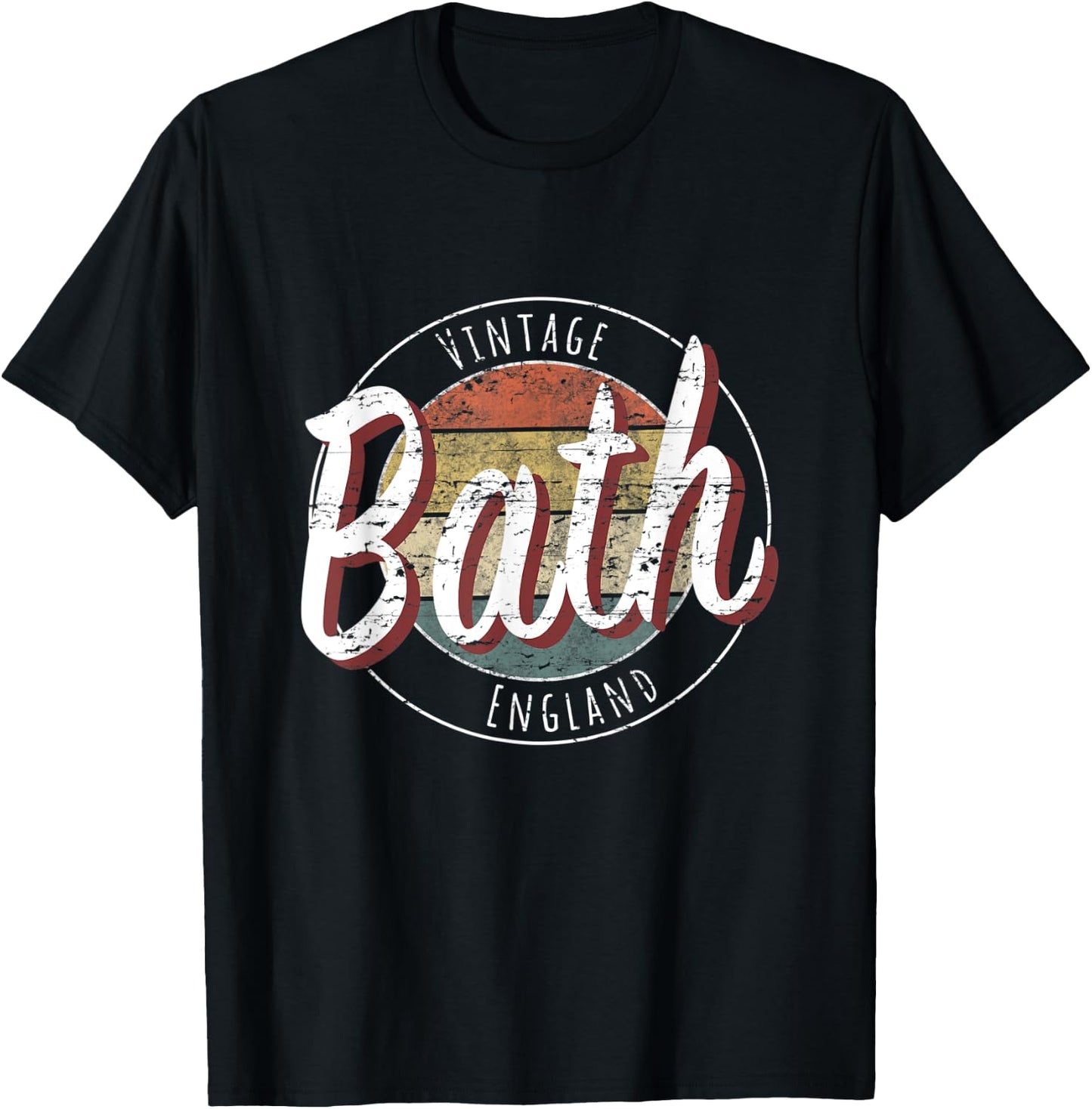 Vintage Bath England T-Shirt - T-Shirt | Black