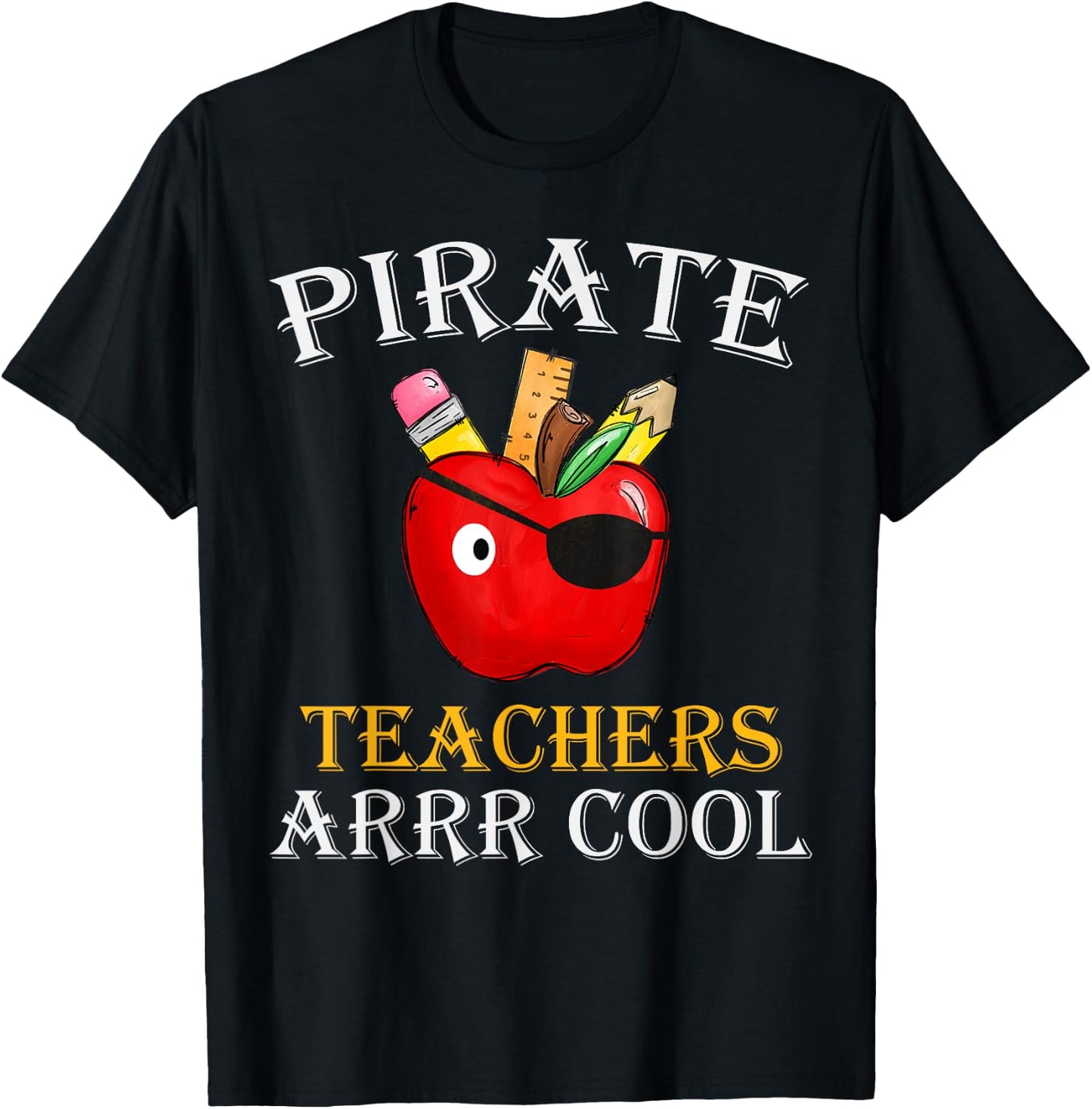 Pirate Teachers ARRR Cool Teach Like A Pirate Men Women T-Shirt - T-Shirt | Black