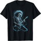 Skeleton Guitarist Rock And Roll Heavy Metal Music Lover T-Shirt - T-Shirt | Black