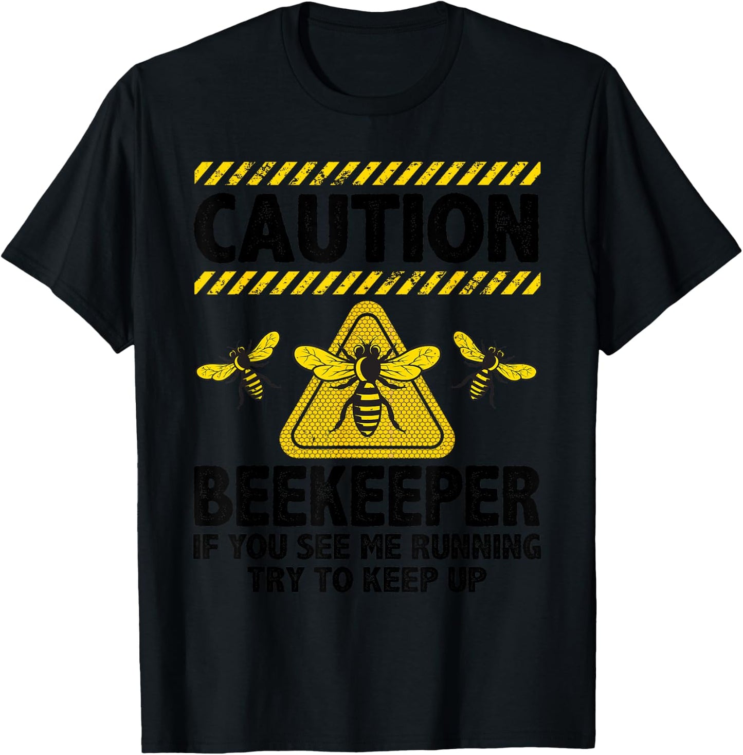 Funny Beekeeper Art Women Bee Hive Lover Beekeeping T-Shirt - T-Shirt | Black