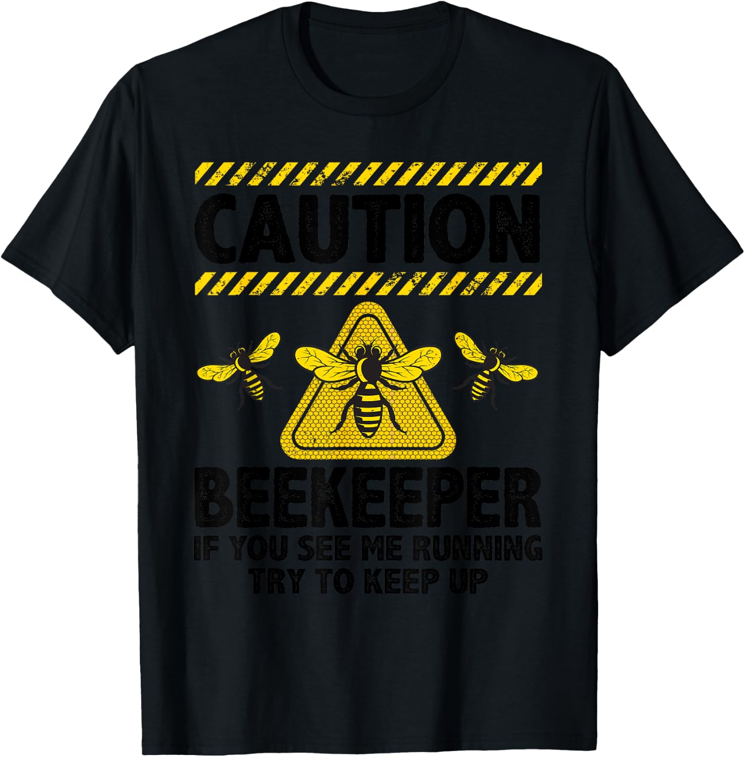 Funny Beekeeper Art Women Bee Hive Lover Beekeeping T-Shirt - T-Shirt | Black