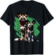 African Painted Wild Dogs Puppy Wild Dog Lovers Design T-Shirt - T-Shirt | Black