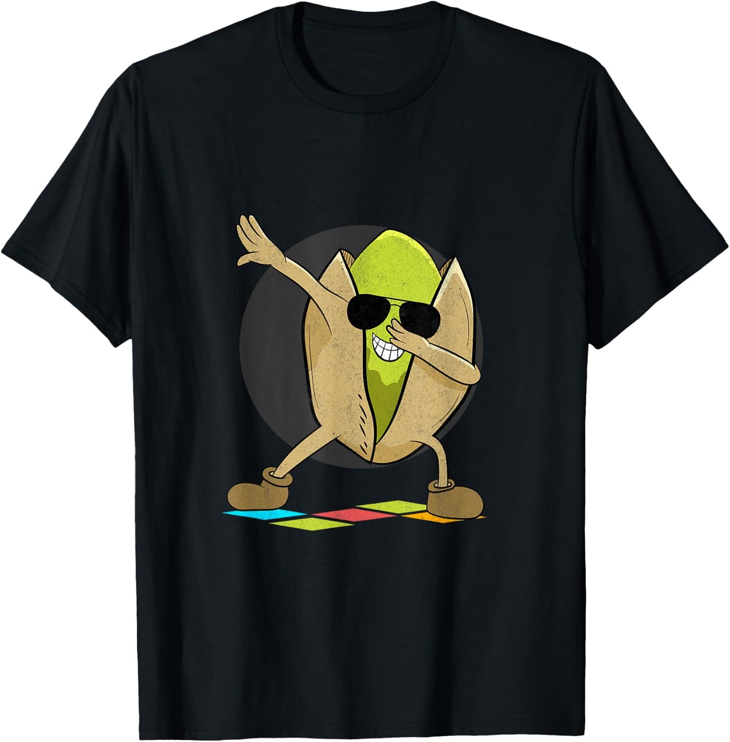 Dabbing Pistachio Day Funny Pistachios T-Shirt - T-Shirt | Black