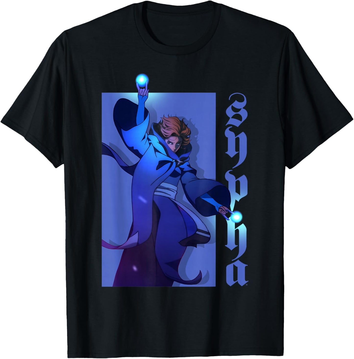 Netflix Castlevania Sypha Character Portrait T-Shirt - T-Shirt | Black