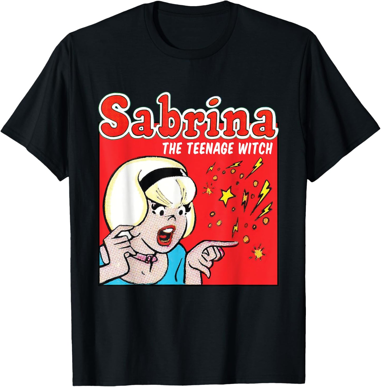 Sabrina The Teenage Witch Retro T-Shirt - T-Shirt | Black