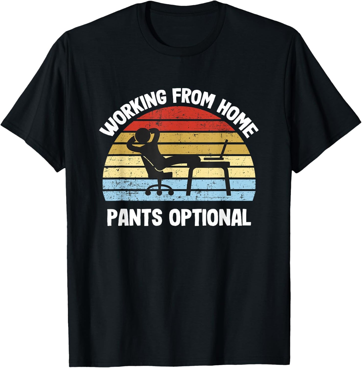 Working From Home T-Shirt - T-Shirt | Black