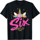 Unicorn Birthday Girl 6 Years Old Gift 6th B-day T-Shirt - T-Shirt | Black