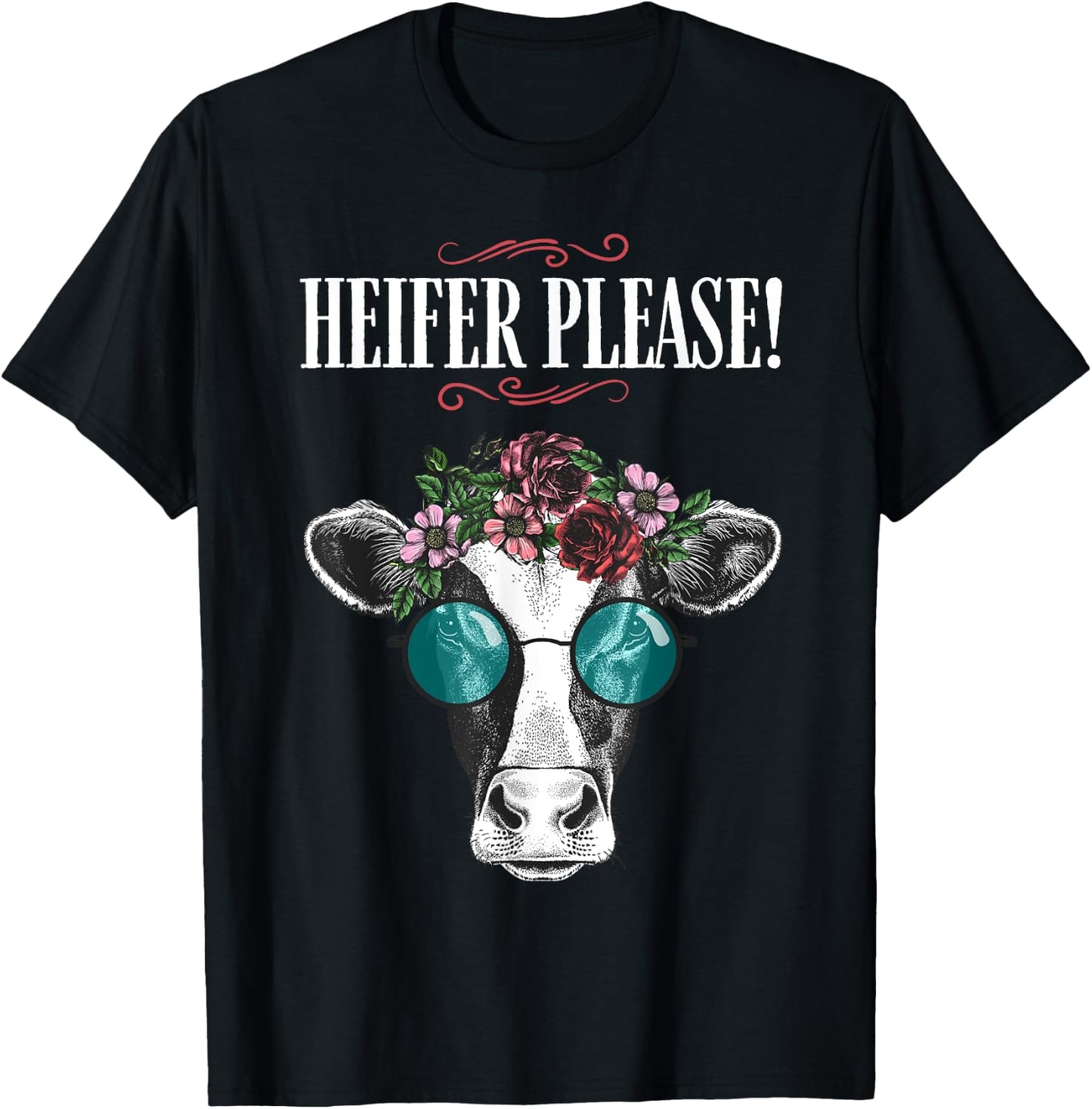 Heifer Please Shirt Vintage Country Sayings Heifer T-Shirt - T-Shirt | Black