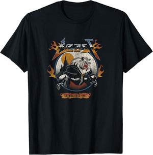 Disney Beauty And The Beast Beast Metal Circle Roar T-Shirt - T-Shirt | Black