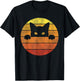 Retro Cat Shirt Vintage Funny Cat Men Women Girls Kids T-Shirt - T-Shirt | Black