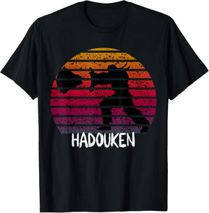 Retro Vintage Hadouken Fighter T-Shirt - T-Shirt | Black