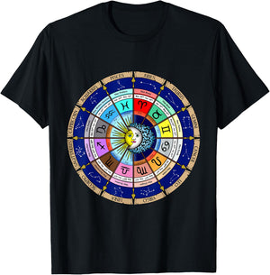2020 Astrology Horoscope Zodiac Star Sign Spiritual Calendar T-Shirt - T-Shirt | Black