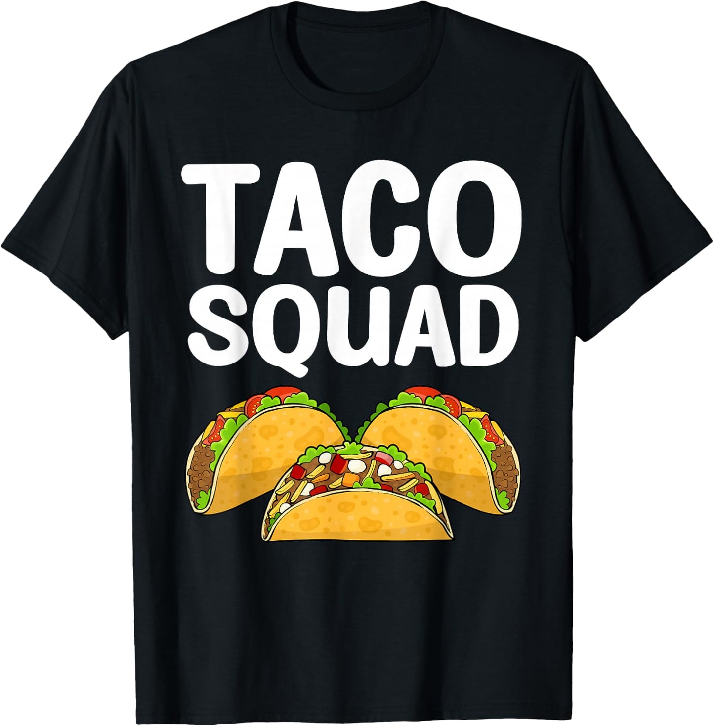 Funny Taco Design Women Kids Mexican Food Taco Lover T-Shirt - T-Shirt | Black