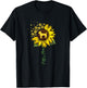 Pittie Mom Sunflower Pitbull Lover Gifts Dog Mom Mama T-Shirt - T-Shirt | Black