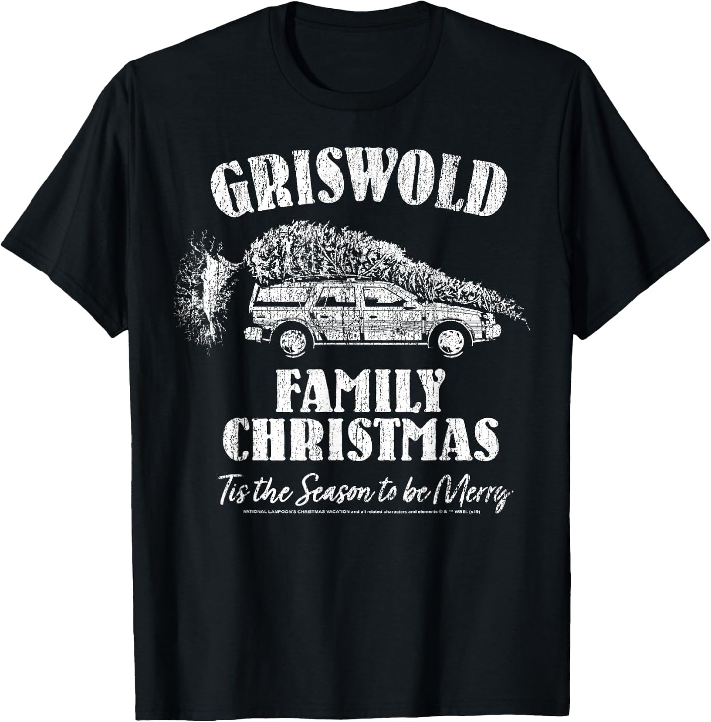 National Lampoon's Christmas Vacation 'Tis The Season Car T-Shirt - T-Shirt | Black