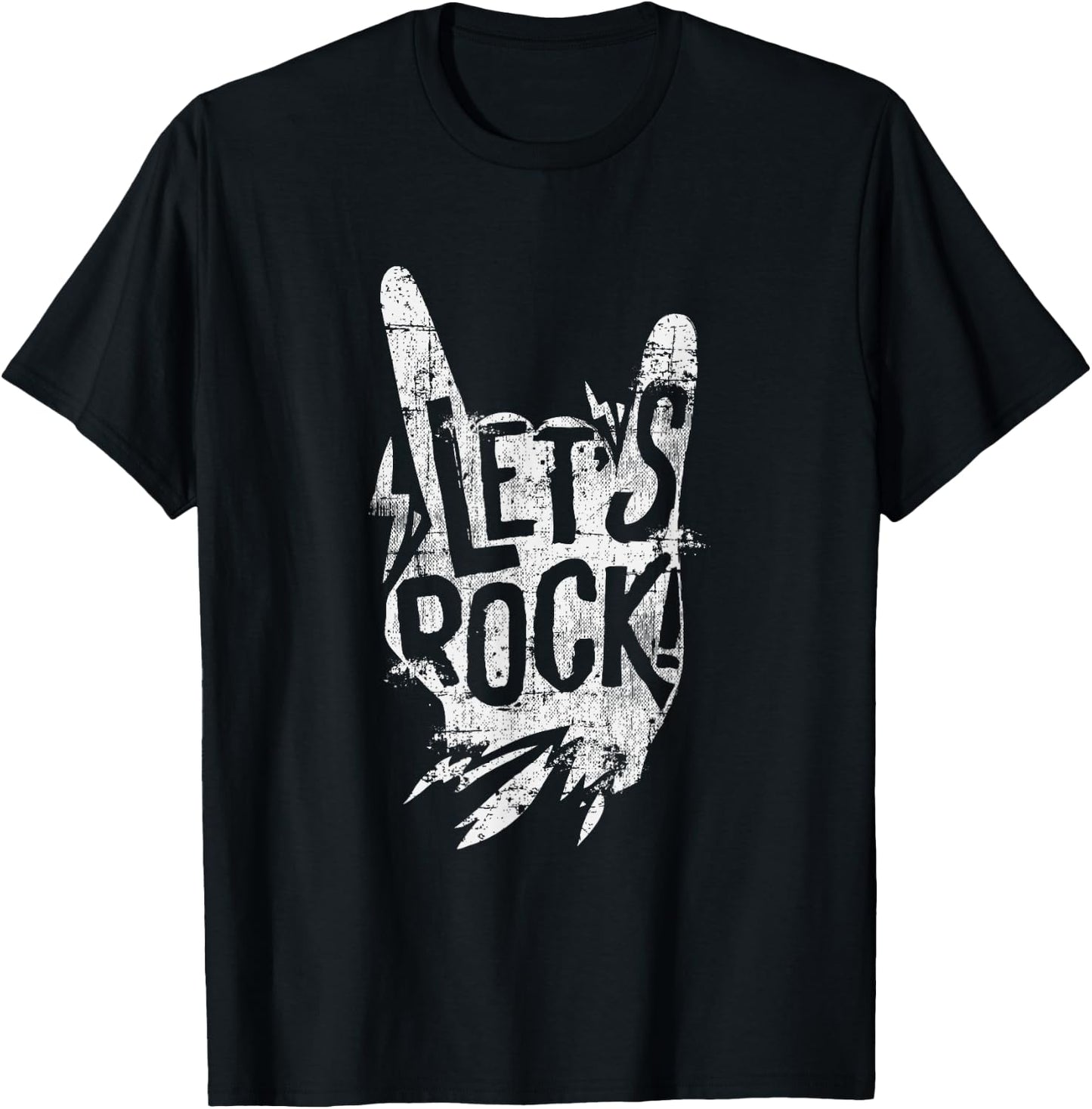 Let's Rock - Music Festival Party T-Shirt - T-Shirt | Black